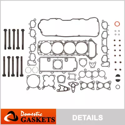 Fits 90-92 Nissan Axxess Stanza 2.4L SOHC Head Gasket Set Bolts KA24E • $64.28