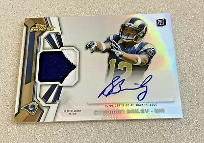 2013 Topps Finest RC Auto Patch #RAP-SB Stedman Bailey Rams • $4.50