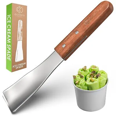Oliver's Kitchen ® Ice Cream Scoop Spade With Real Wooden Handle. High Grade. • £11.99