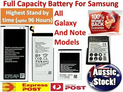 Battery Replacement Samsung Galaxy S20 10e S9 Plus S8 S7 S6 Edge S5 S4 Note 20 9 • $15.98