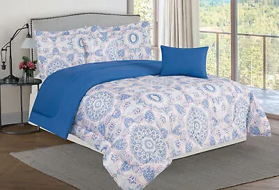 Bibb Home 5 Piece Comforter Set With Decorative Pillows • $58.99