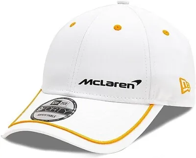 McLaren F1 New Era Men's Contrast Piping 9FORTY Adjustable Baseball Cap White • £35