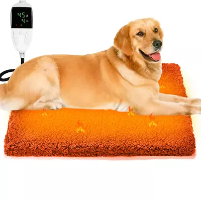 Electric Pet Heating Pad Bed For Cat Dog Large Indoor Outdoor Waterproof Large M • $29.70