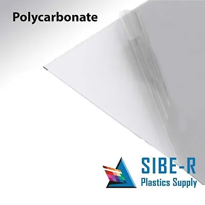  Polycarbonate Sheet 1/8  Clear  Choose A Size.* • $4.43