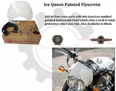 Royal Enfield  Interceptor & Continental GT 650cc   ICE QUEEN PAINTED FLYSCREEN  • $59.31