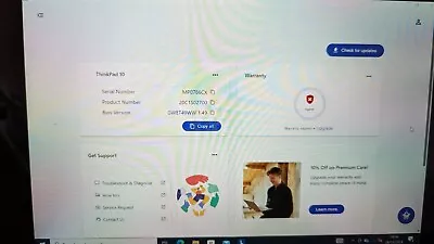 Lenovo ThinkPad 10 2nd Gen Touch Tablet PC 4gb/128GB RAM Intel 1.6Ghz Win10 Pro • £45