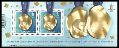 Canada # 2371 Vancouver Gold Medals MNH ** Souvenir Sheet • $2.20