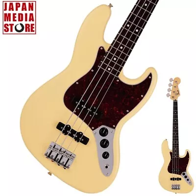 Fender Made In Japan Junior Collection Jazz Bass Satin Vintage White Bass Guitar • $877.61