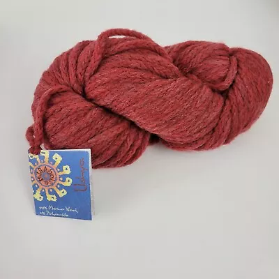 Mirasol Ushya Super Bulky Wool 1719 Pomegranate 98% Merino Wool Spun In Peru • $19.95