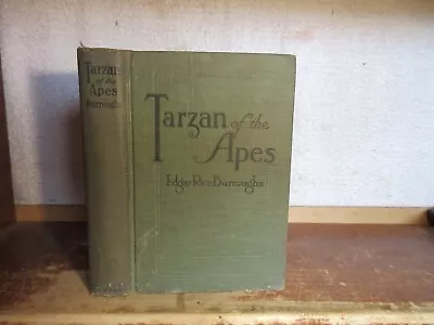 Old TARZAN OF THE APES Book 1914 EDGAR RICE BURROUGHS CAVE MAN WILDLIFE SCI-FI + • $4.76