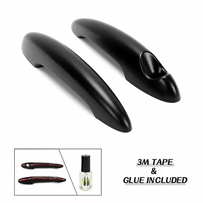 Pair Door Handle Covers Matt Black For MINI Cooper S R50 R52 R53 R55 R56 01-16 • $16.99