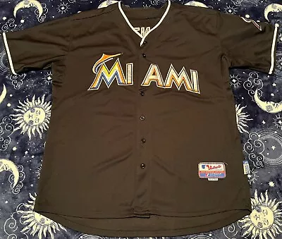 MLB Miami Marlins Giancarlo Stanton Jersey Size XL (52) Majestic • $34.99