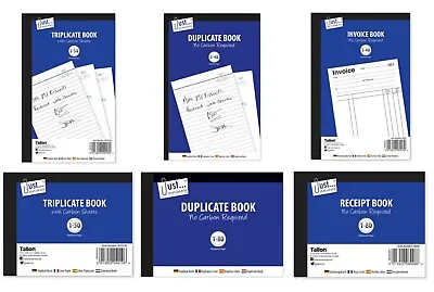 Half Or Full Size INVOICE BOOK / RECEIPT / DUPLICATE / TRIPLICATE - NCR - CARBON • £3.25