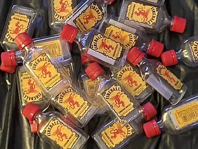 Fireball Mini Liquor Bottles 50mL Empty Used Plastic Whiskey Alcohol Lot Of 20 • $9.99