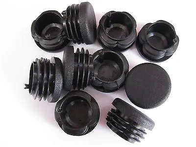 £1.83 • Buy 28mm Plastic Round Tube Insert Black Blanking End Cap Caps Tube Pipe Plug Bung