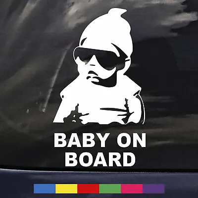 Custom Baby On Board Car Sign Decal Vinyl Funny Sticker For Car Bumper Window Hq • £1.99