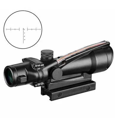 4x32 ACOG Optic Scope Reticle Fiber Red Illuminated Optic Sight With RMR • $69.99