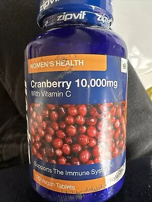 ZipVit Cranberry With Vitamin C Nutrition 277mg Per 120 Vegan Tablets • £6