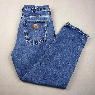 Vintage Carhartt Jeans Mens 32x30 Y2K Workwear Denim Pants Casual • $14.95