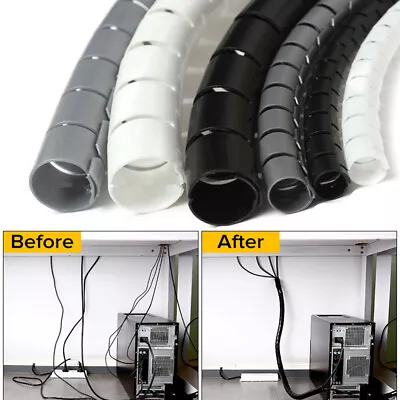Cable Winder Wire Wrap Storage Pipe Cable Organizer Management Cord Protector • £4.22