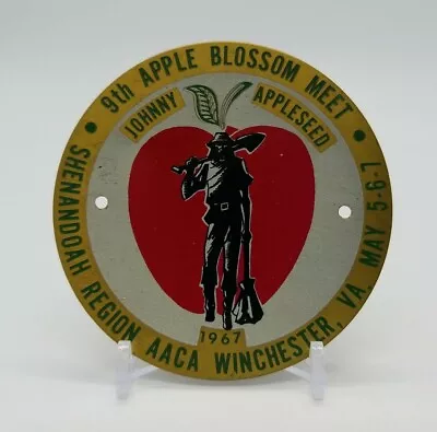 $32.87 • Buy 9th Apple Blossom Meet Shenandoah Region AACA 1967 Winchester VA Car Badge