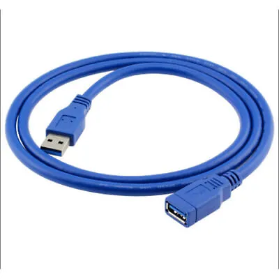 $6.99 • Buy 1m 3m 5m USB Extension Data Cable 3.0 A Male To A Female Long Cord For Computer 