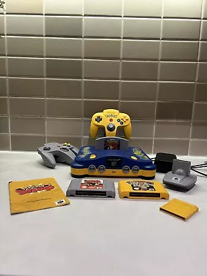 Nintendo 64 Pokemon Special Edition Console Bundle • $580