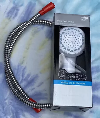 Mira Response ECO 4-Spray Shower Head White + Mira Response Hose Both BNIB - £39 • £29.95