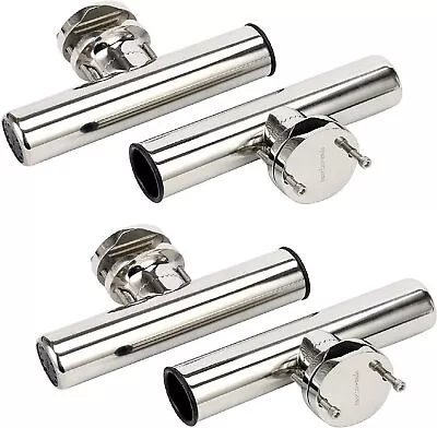 1/2/4 PCS Stainless Steel Clamp On Fishing Rod Pole Holder For Rail 1-1/4  To 2  • $72.67