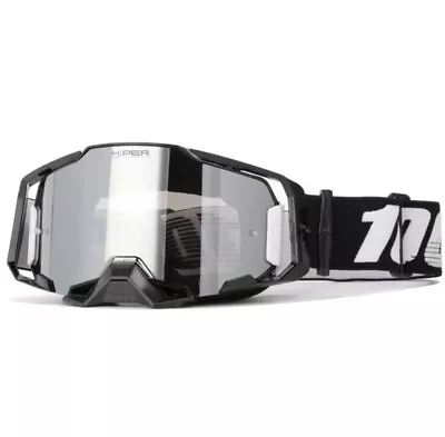 100% Armega Black Dirt Bike MX Goggles W/ Mirrored Lens Brand NEW • $59.99
