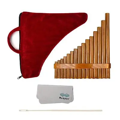 Pan Pipes Flute 1 Set Woodwind  Polished Musical Instrument For • £39.56