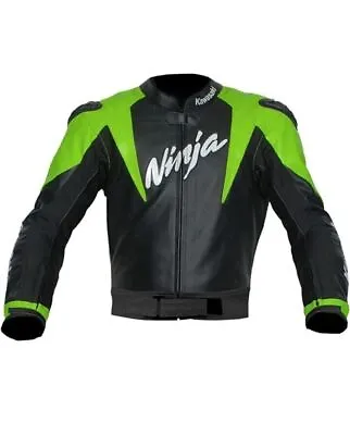 Kawasaki Motorcycle MotoGP Motorbike Racing Leather Jacket All Size Available • $166.77