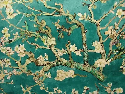 Japanese Cherry Blossom Tree Teal Velvet Fabric Curtain Upholstery Cushion Use • £2.99