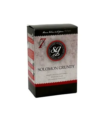 £29.95 • Buy Solomon Grundy Home Brew Wine Making 30 Bottle Kit, Multiple Pack Bargains.