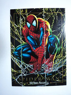 1992 Marvel Masterpieces - Base Card # 87 - Spider-man • $3