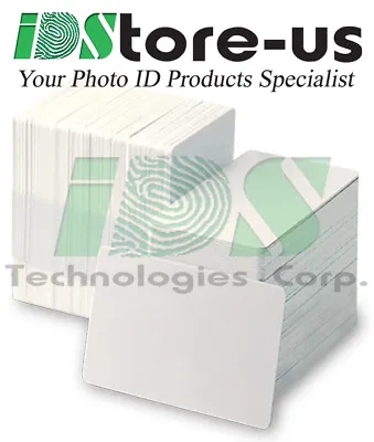 300 Blank White PVC Cards - CR80 30 Mil Credit Card Size ***Free Shipping*** • $29.50