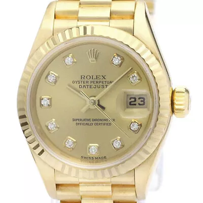 ROLEX Datejust 79178G K Serial Diamond Yellow Gold Ladies Watch  BF566037 • $19490