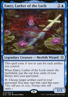 Magic The Gathering MTG Emry Lurker Of The Loch (43) Throne Of Eldraine   LP • $0.99