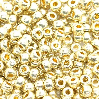 20g Rocailles Miyuki Seed Beads - 6/0 -Duracoat Galvanized Silver  (201) - S0535 • £6.99