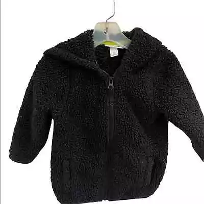 Cat And Jack Polyester 2T Black  Jacket With Zipper Pockets And A Hood • $15