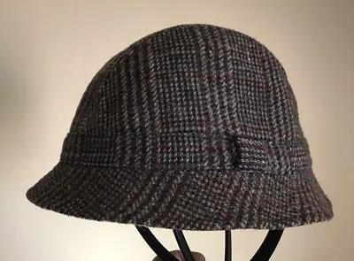 Vintage Glen Plaid Tweed Bucket Hat 100% Wool Men's Size 7 1/8 Lined UK • $29.99