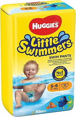 Huggies Little Swimmers Swim Pants Size 5-6 Pack Of 1 11 Count • £11.28