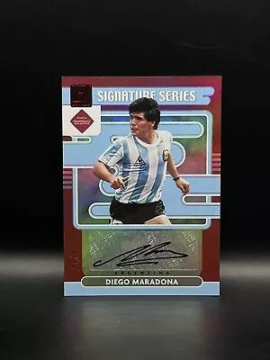 2021-22 Donruss  Diego Maradona Soccer Road To Qatar Red Auto 09/49 SS-DM SSP • $2300