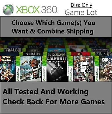 Xbox 360 DISC ONLY-Choose Your Game(s)-Combine Shipping-Read Description • $2.49