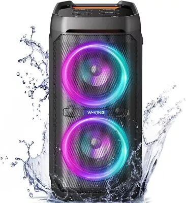 W-KING T11 100W Real Rms Power Bluetooth Speaker V5.3 Portable Waterproof Party • £189