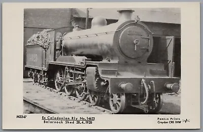 Ex Caledonian Rly No 14623 Locomotive Balornock Shed 1928 Railway Postcard • £5