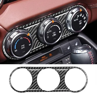 3pcs For Mazda MX-5 2016-21 Carbon Fiber Climate Console Interior Trim • $13.69