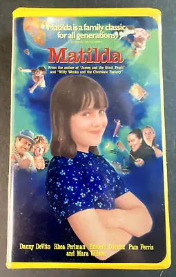 Matilda Walt Disney VHS Cassette Tape 86860 Clamshell  Rhea Perlman Danny DeVito • $5.99