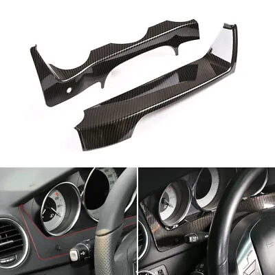For 11-13 Mercedes Benz C Class W204 Carbon Fiber Style Dashboard Display Cover • $21.99