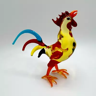 New Collection! Murano Glass Handcrafted Unique Custom Designed Rooster Figurine • $69.90